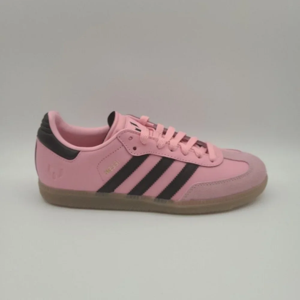 Adidas Samba Messi J Youth Size 6Y Pink Black Indoor Futbol Soccer Shoes JR0424